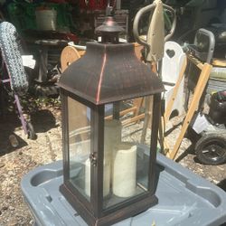 Large Candle Lantern Battery Operated 