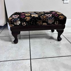 Antique Foot Stool With Storage 23”Lx13”Wx11”H