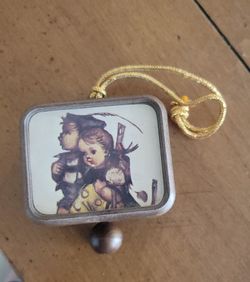 Vintage Hummel Style Pull String Music Box