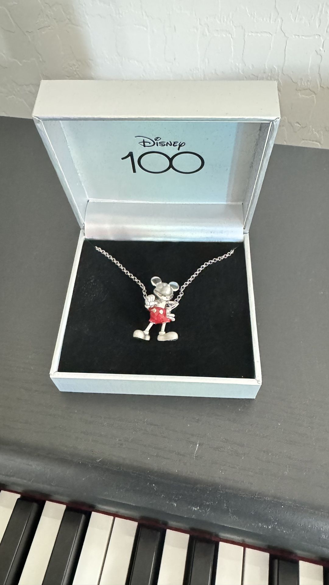 2023 Rebecca Hook Disney 100 Years Sterling Silver Mickey Mouse Necklace