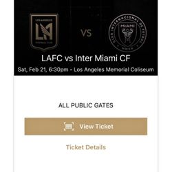 LAFC vs Inter Miami CF football soccer game Feb 21 2025