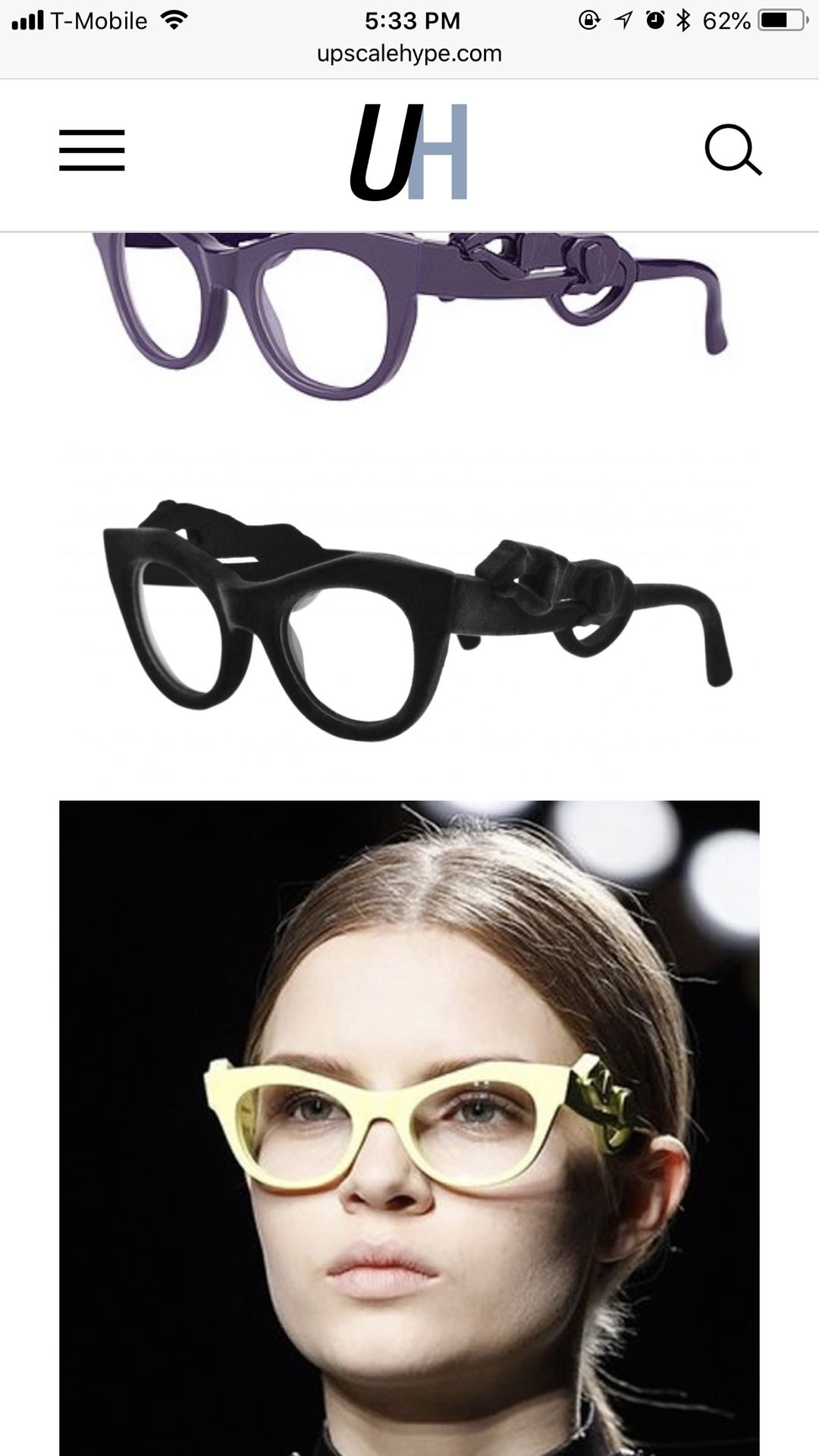 Givenchy “panther” eyeglasses