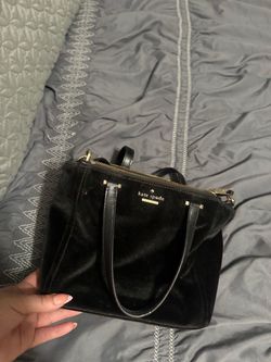 BLACK SUEDE KATE SPADE PURSE