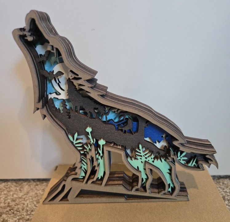 Black Wolf Shelf Sitter