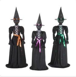 Home Accents 3-Piece Halloween Classics LED Faceless Witches