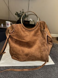 Banana Republic Vegan Suede Satchel
