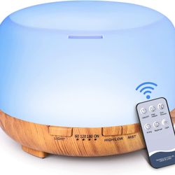Essential Oil Diffusers, 500ml Diffusers for Essential Oils Large Room,Home, Aromatherapy Oil Diffuser with Cool Mist
