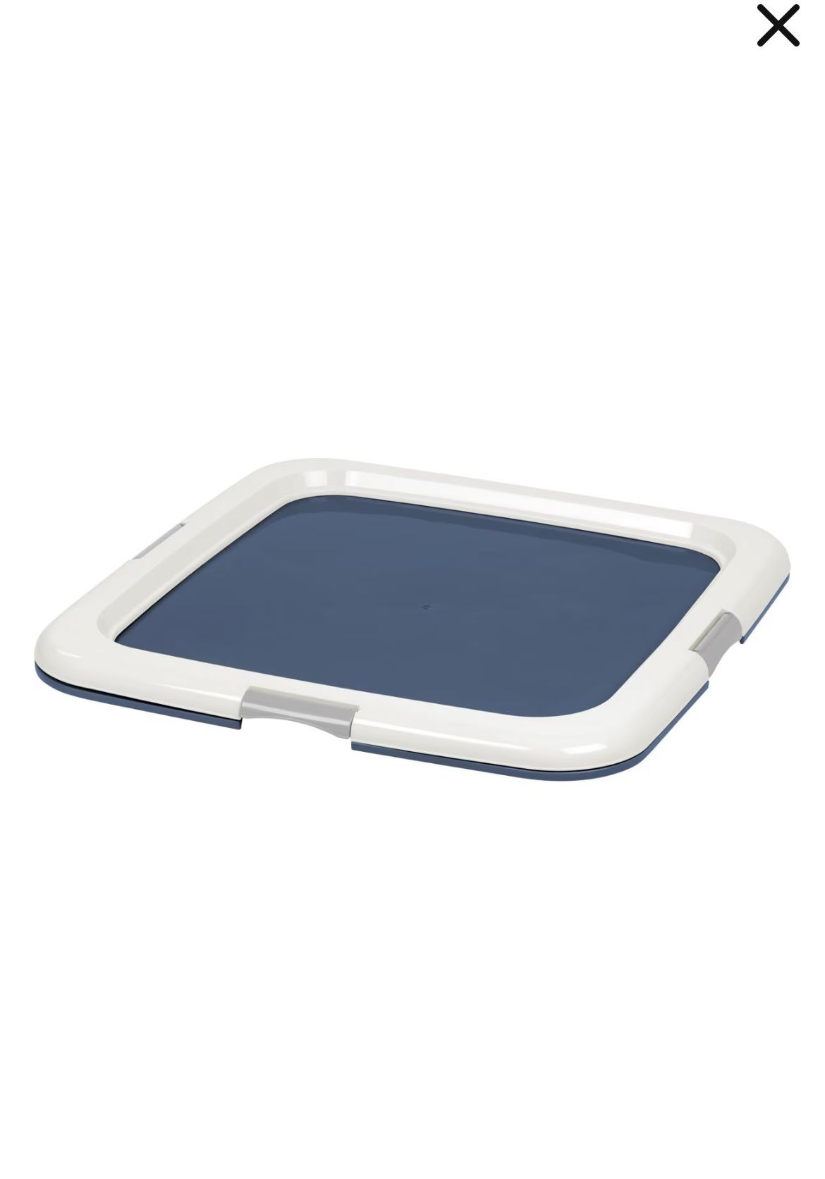 Pet Training Tray w/ Pee Pad Holder, Pet Toilet | Navy| Large