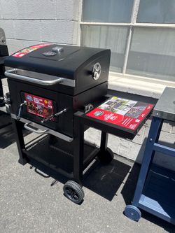Expert Grill Charcoal Grill, Heavy Duty 24 Inch Charcoal Grill with Wheels, Black