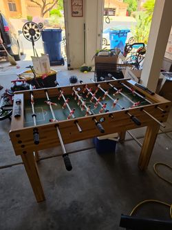 Foosball Table with balls