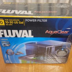 Fluval Aquaclear 30 Power Filter for 10-30 Gallon Aquariums, 150 GPH - New