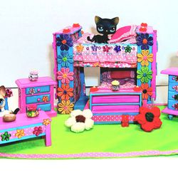 New Custom-made Littlest Pet Shop Heavy-duty Wooden Bedroom Set 