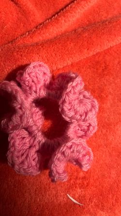 Hand made crochet scrunchie