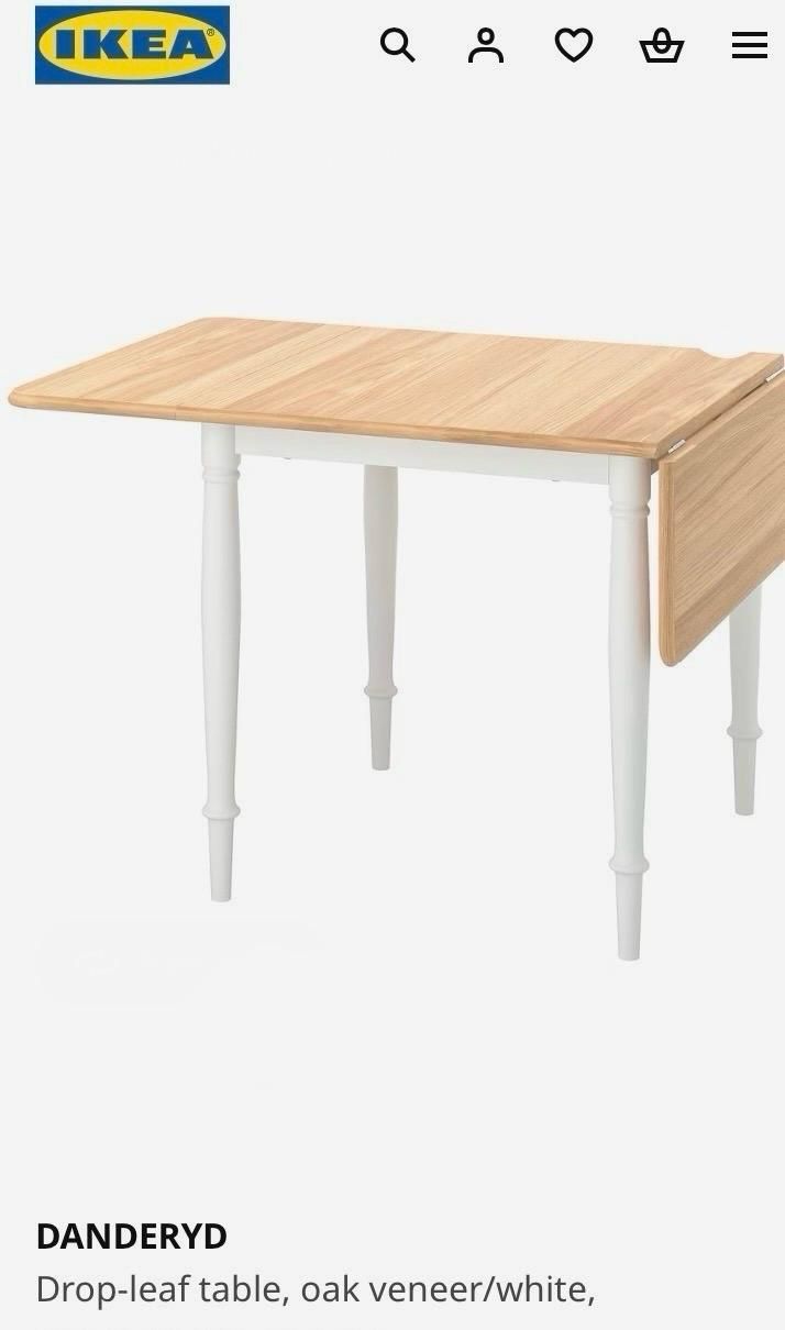 Ikea drop-leaf table