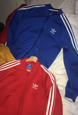 Adidas jackets / purpose tour merch / yellow hoodie