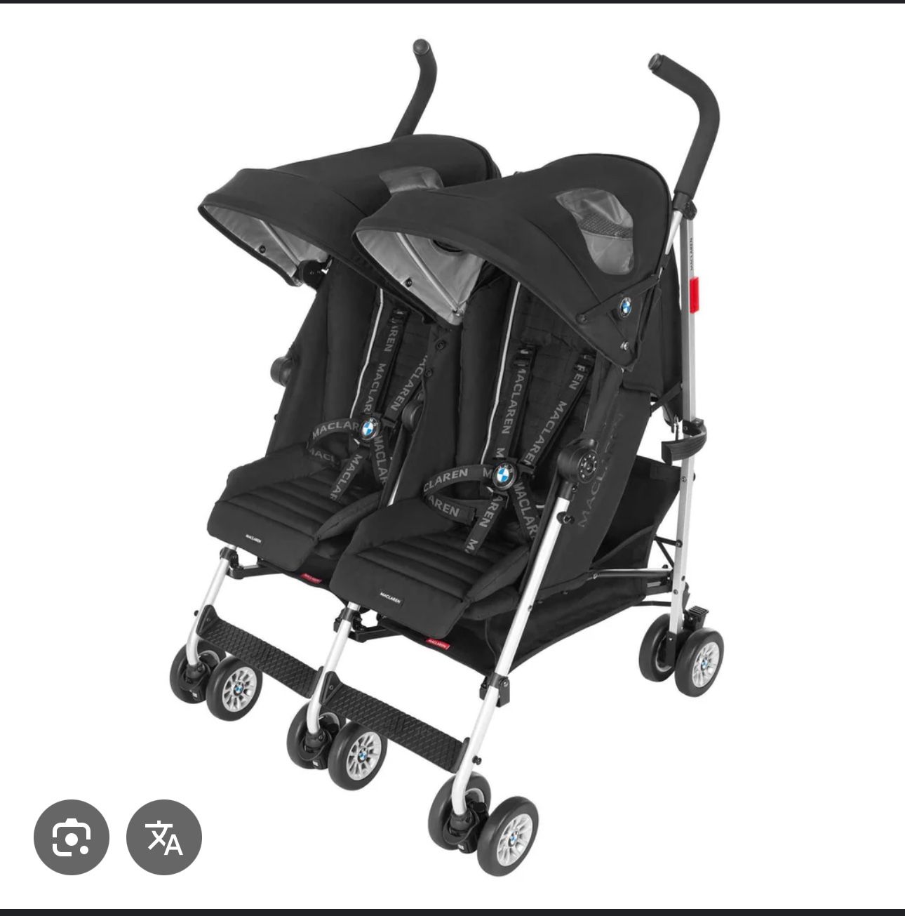 maclaren BMW double stroller