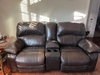 Leather Reclining Couch