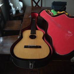 Vintage Kay Student Size Acoustic Guitar And Case