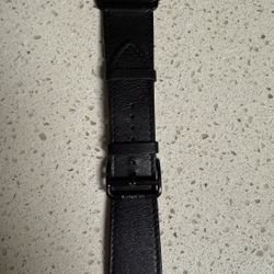 Apple Watch Hermes Black Leather Band