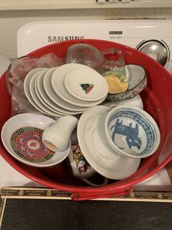 Tea party and wood bowls