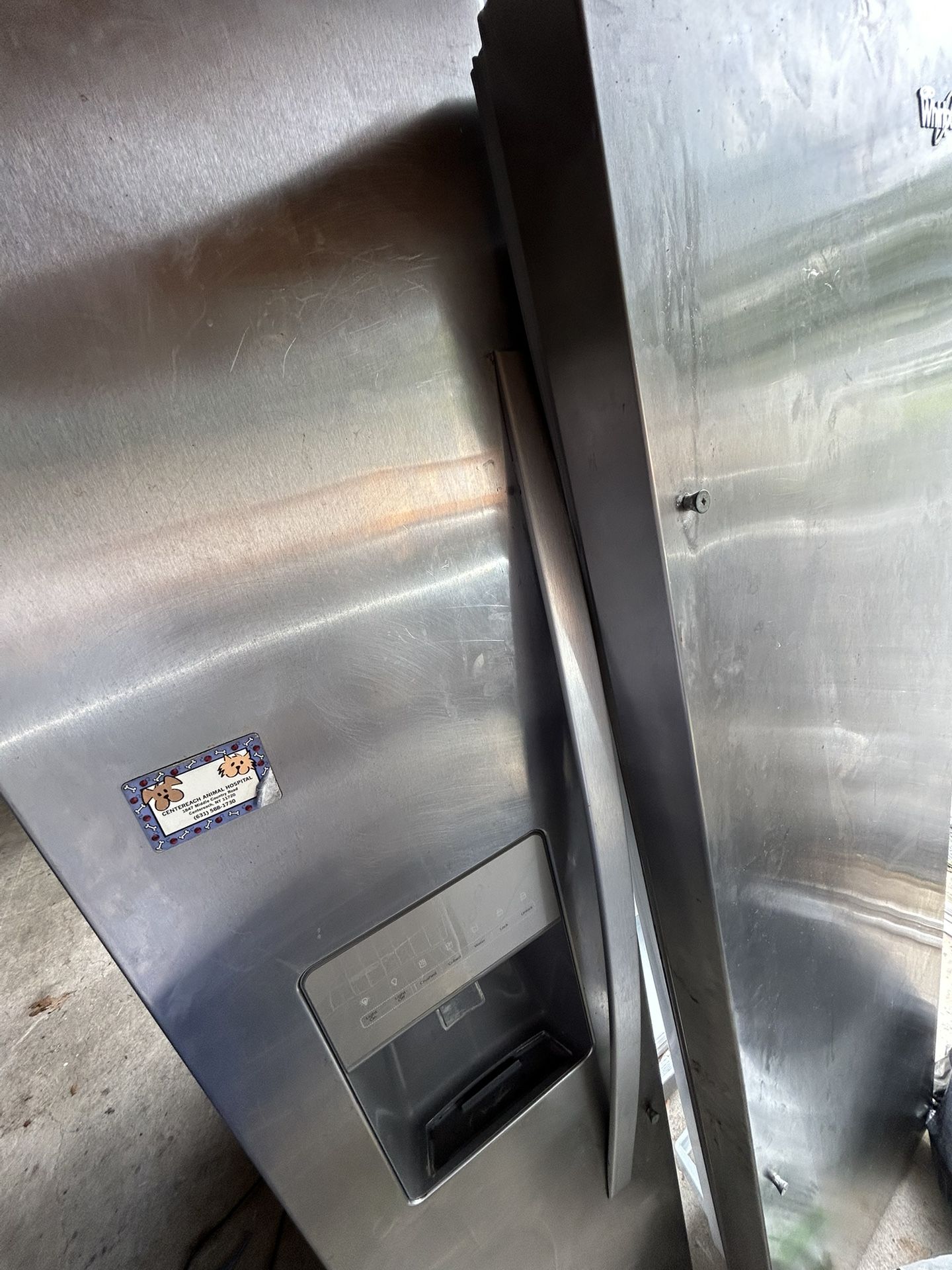 Whirlpool Stainless Steel fridge refrigerator freezer