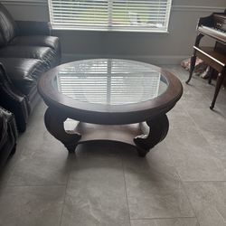 Two Piece Wood Table Set