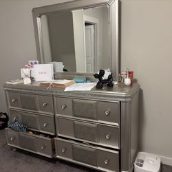 Dresser & bed Frame PICK UP ONLY