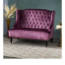 2 Seater Velvet 50 Inch Couch