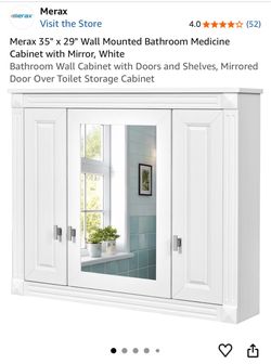NEW Medicine Cabinet with Mirror