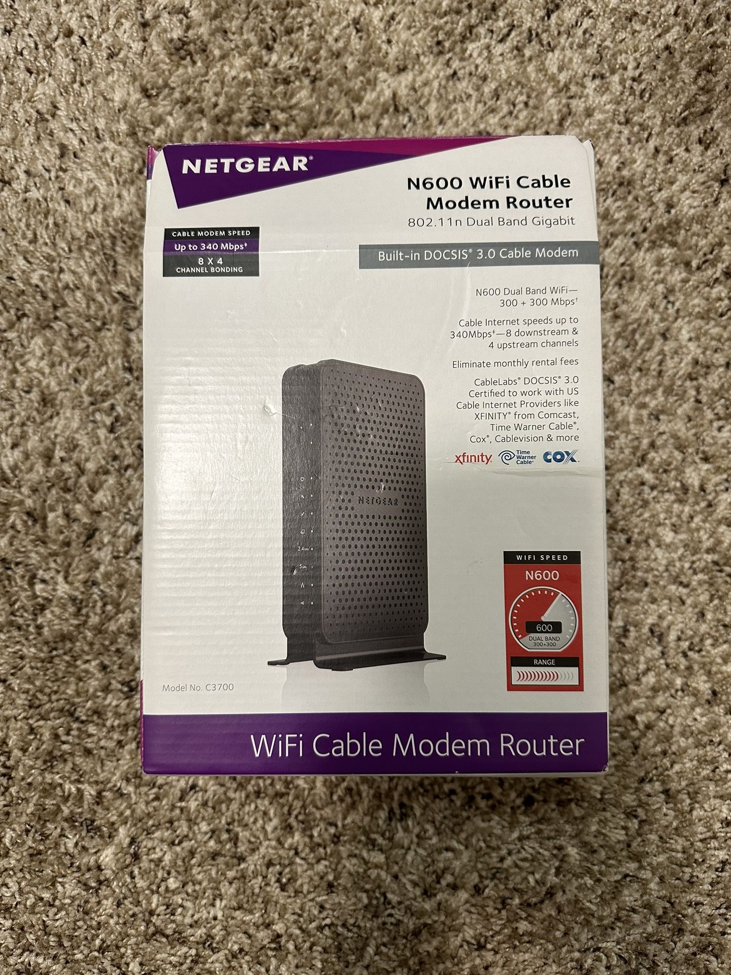 Netgear N600 Cable Modem Dual Band Router