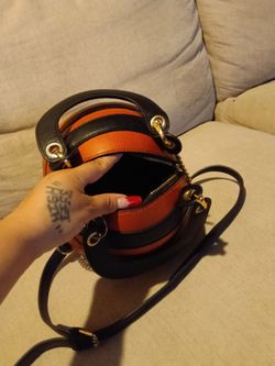 Basketball-Shaped Round Crossbody Handbag