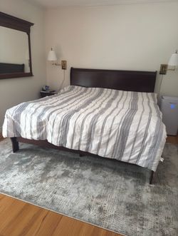 Preowned King size bed frame for sale!!
