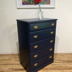 Blue Vertical Dresser