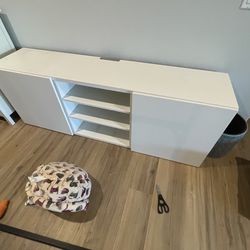 White entertainment center