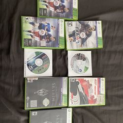 XBOX 360 Games Bundle ( Need For Speed, Fifa 14 And 16, AC 2, Skyrim, Pes 2011