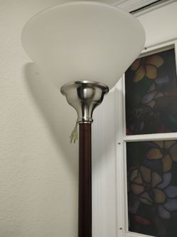 Brown floor lamp