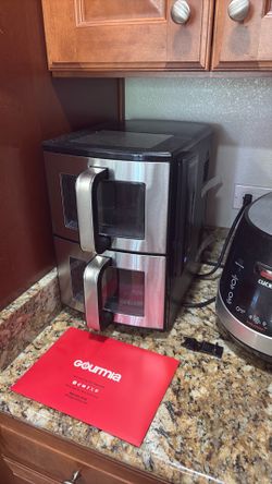 Gourmia Double Decker vertical/stacked dual-basket air fryer