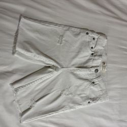 Boys Levi White Shorts Size 7