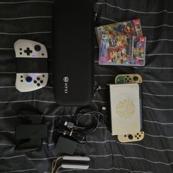 Nintendo Switch OLED Zelda Tears of the Kingdom Edition + Extras!