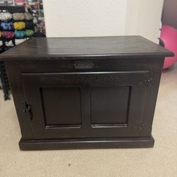 Vintage White Clad Oak Wood Ice Box Nightstand Cabinet Chest End Table