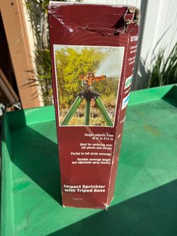 Impact sprinkler with tripod Base