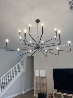 Matte Black Chandelier