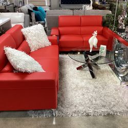 Sofa Loveseat Available For Purchase Now $699 Color Red