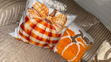 Fall Pumpkin Throw Pillow Covers Set