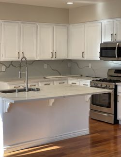 KITCHEN BATH CABINETS COUNTERS FLOORS SHOWERS