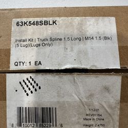 Coyote Wheel Accessories 63K548SBLK 5-lug truck installation kit