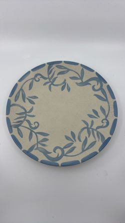 Blue Floral Plates & Bowls Set