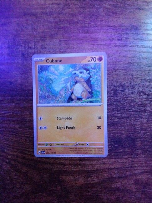 Cubone Pokemon Card 076/159