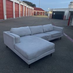 *Free Delivery* 2 Piece Sectional Couch with Chaise