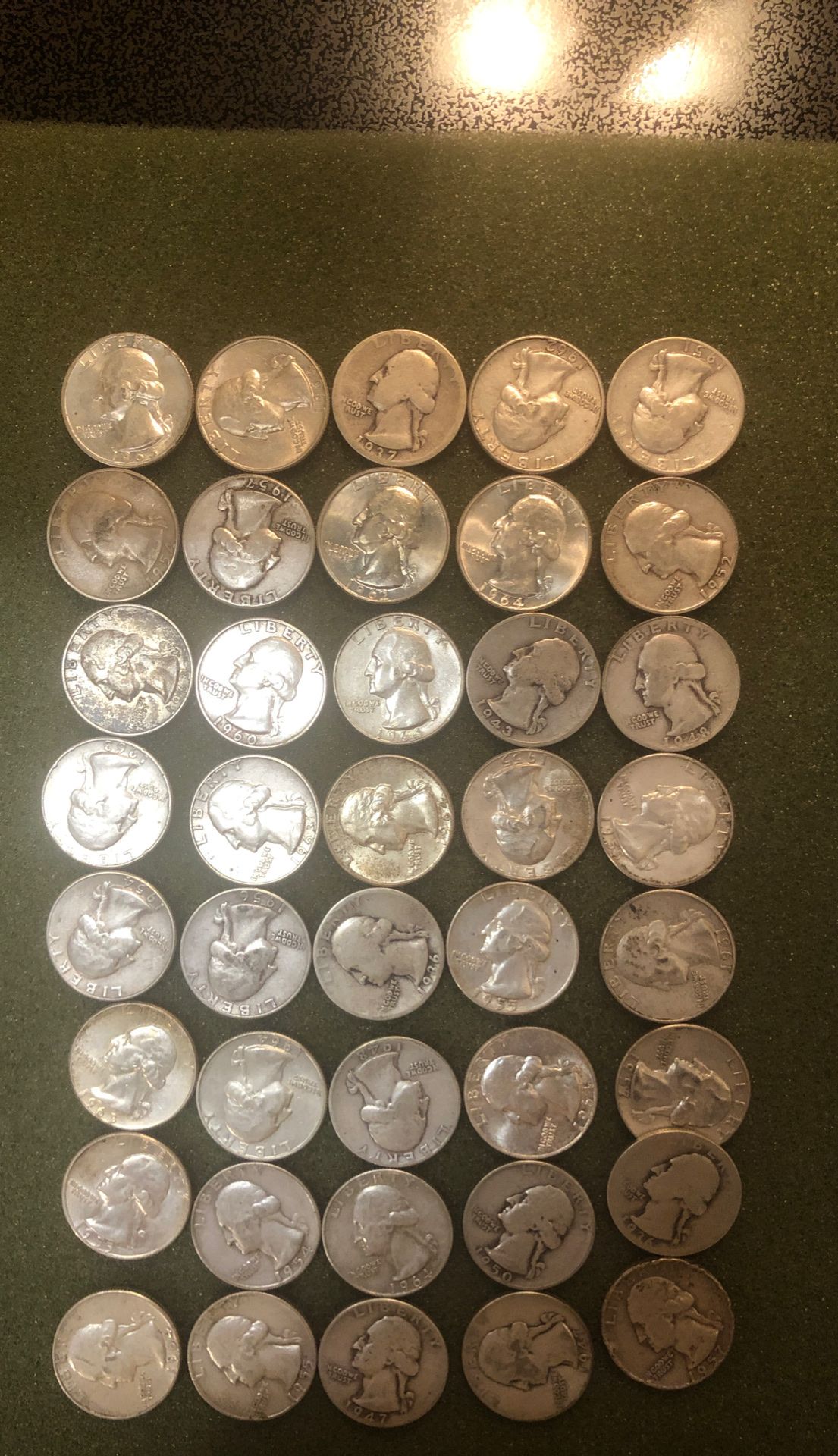 Washington silver quarter Coins